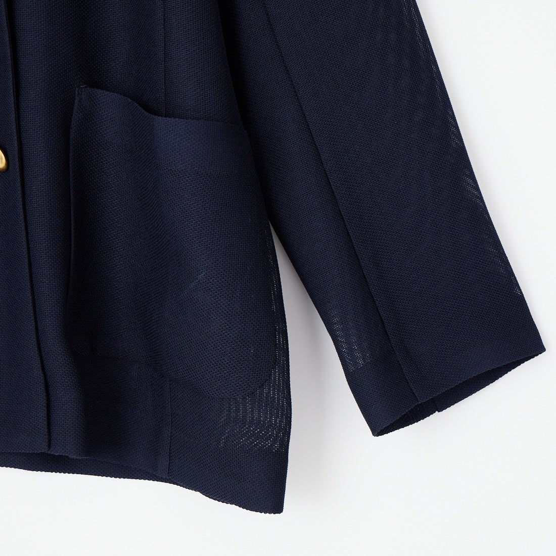 DIGNITE COLLIER [ディニテコリエ] メッシュノーカラージャケット [80267201] 076 ﾈｲﾋﾞｰ