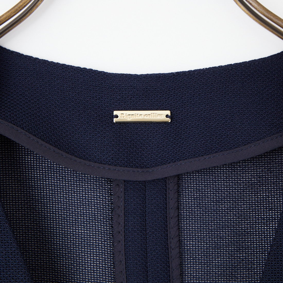 DIGNITE COLLIER [ディニテコリエ] メッシュノーカラージャケット [80267201] 076 ﾈｲﾋﾞｰ