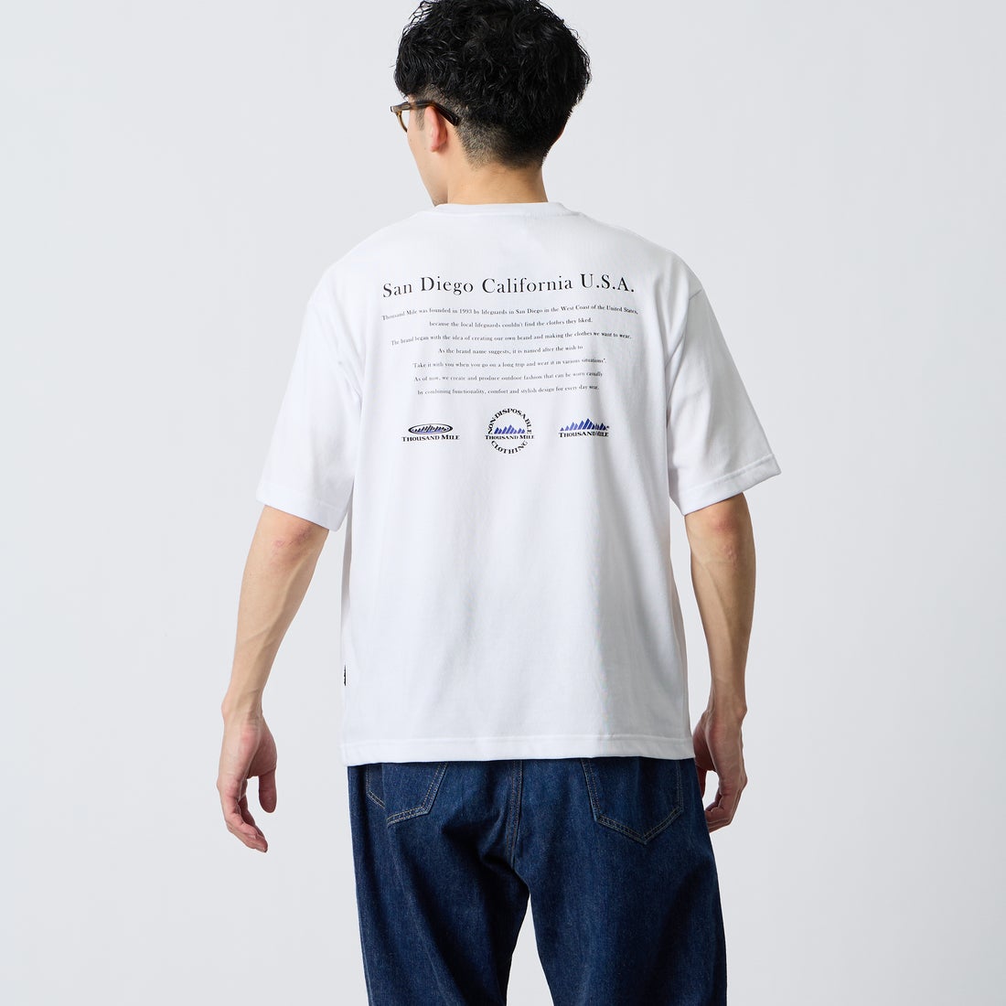 01 WHITE&&モデル身長：168cm 着用サイズ：M&&