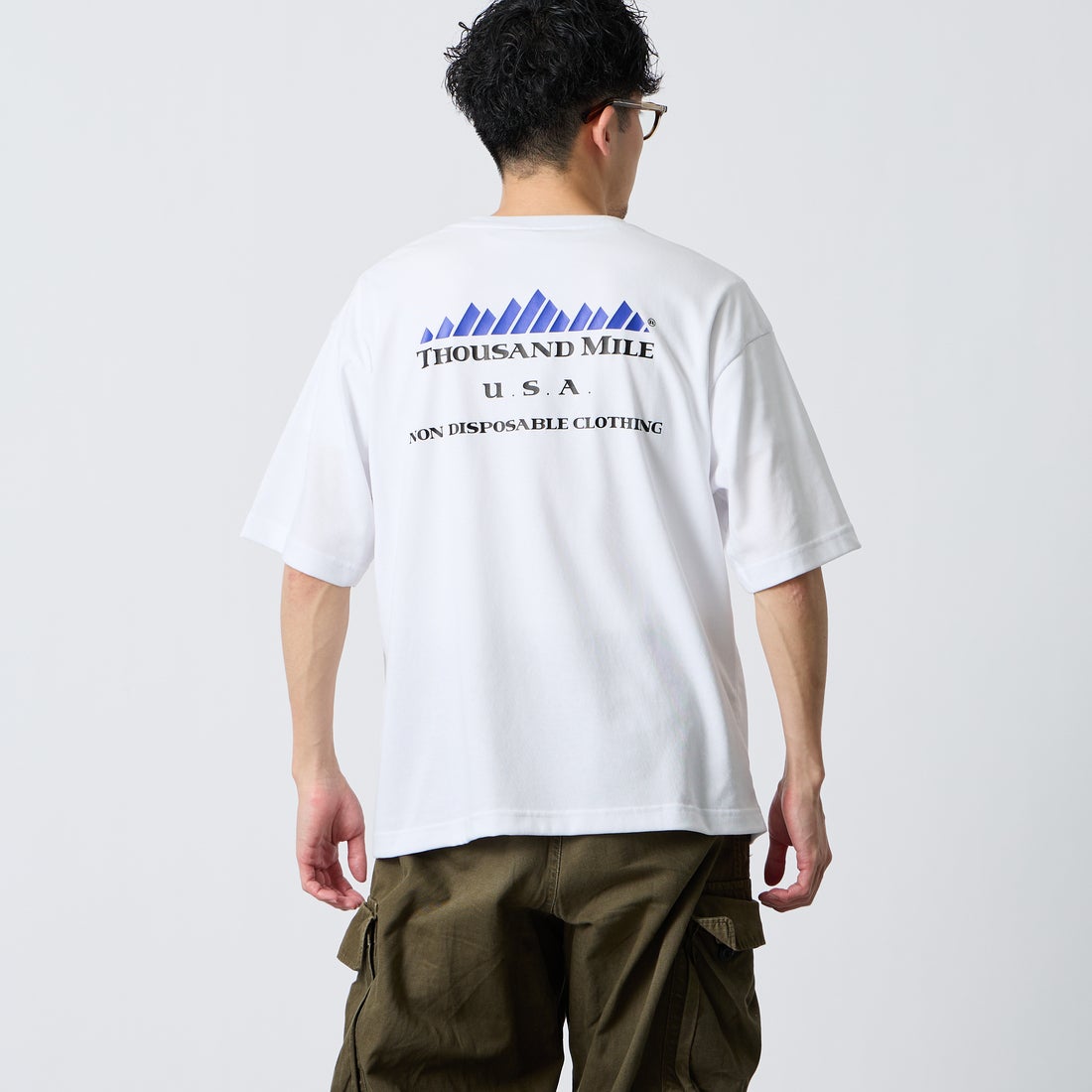 THOUSAND MILE [サウザンド マイル] ブランドロゴ バックプリント ショートスリーブTシャツ [TM261TC00460]