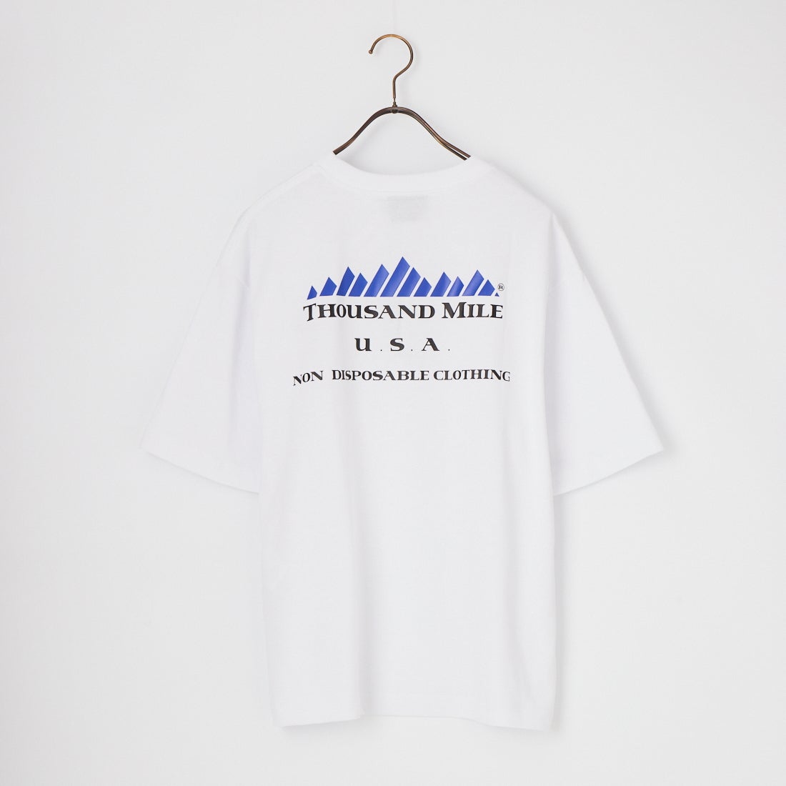 THOUSAND MILE [サウザンド マイル] ブランドロゴ バックプリント ショートスリーブTシャツ [TM261TC00460] 01 WHITE