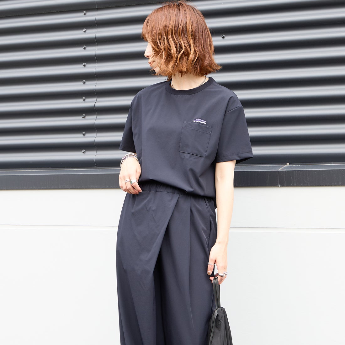 79 NAVY&&モデル身長：158cm 着用サイズ：F&&