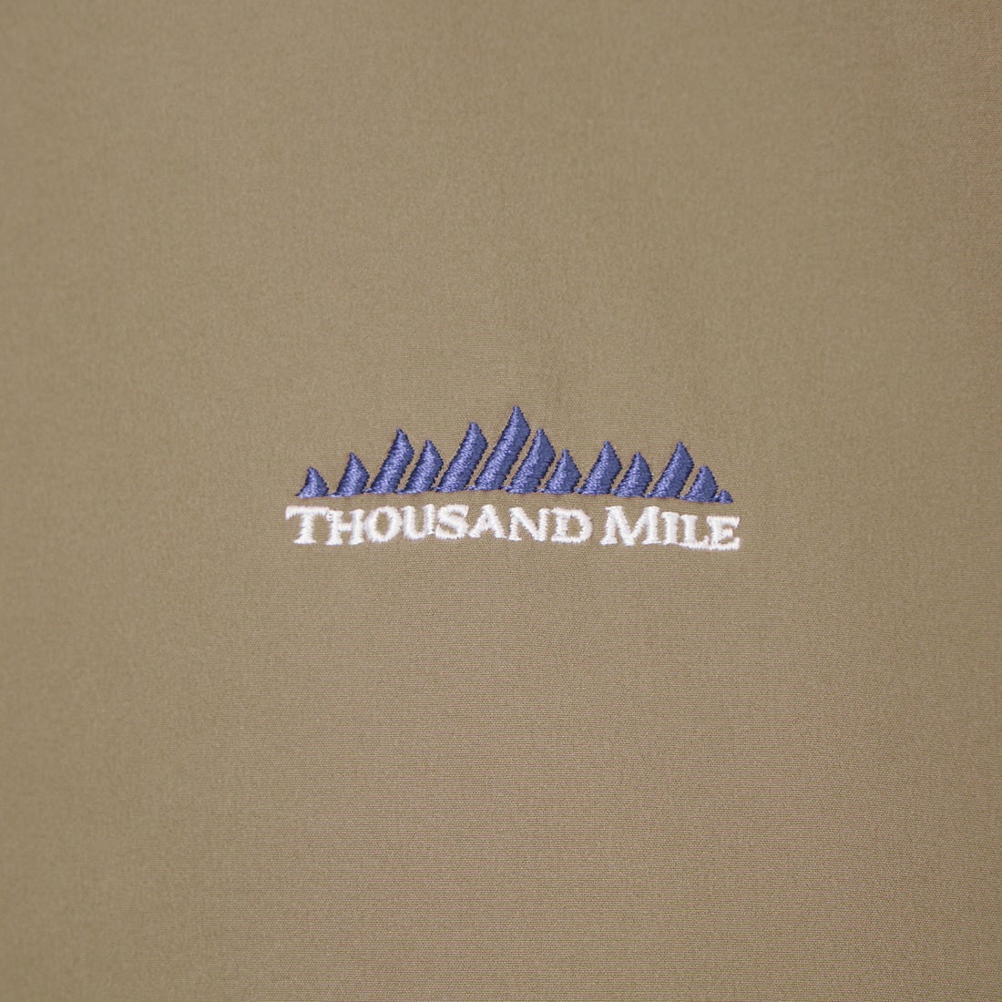 THOUSAND MILE [サウザンド マイル] 別注 ワンポイントロゴ刺繍 ウエストドローコードチュニックTシャツ [TM261NP50792-JF] 27 KHAKI
