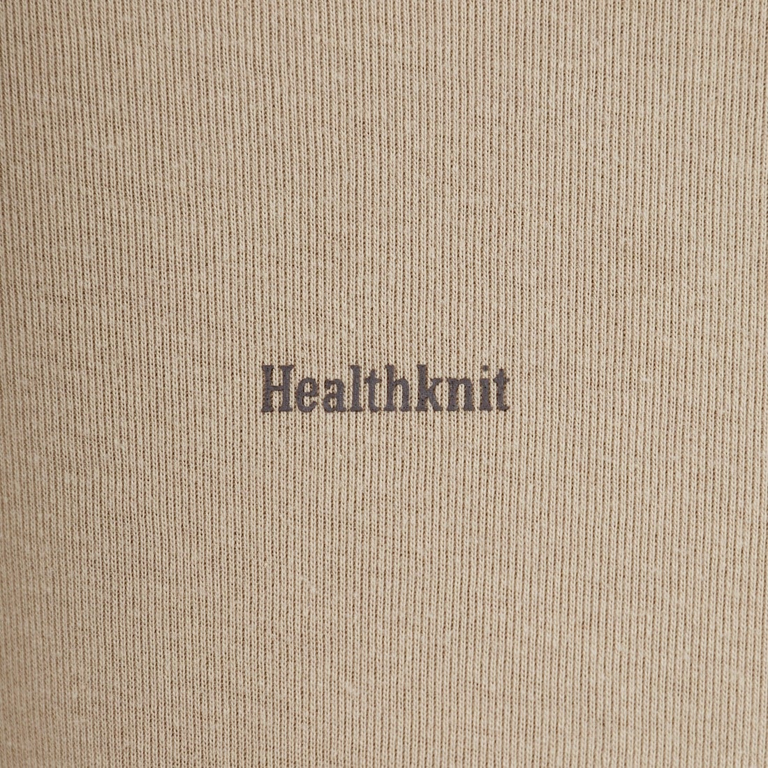 Health knit [ヘルスニット] 別注 ミニロゴ コンパクトTシャツ [HR26S-L312IN-JF] BEIGE