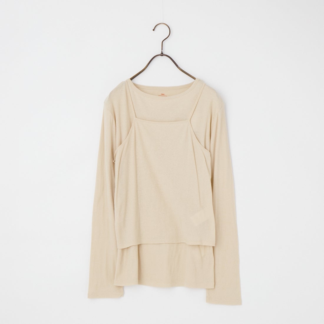 Health knit [ヘルスニット] キャミソール&ロングスリーブTシャツセット [HR26S-L304] 71 L.BEIGE