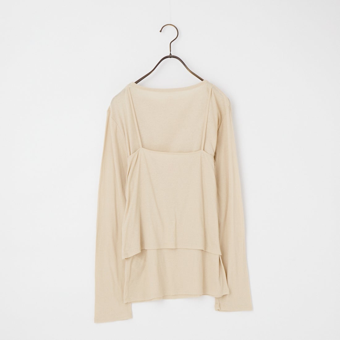 Health knit [ヘルスニット] キャミソール&ロングスリーブTシャツセット [HR26S-L304] 71 L.BEIGE