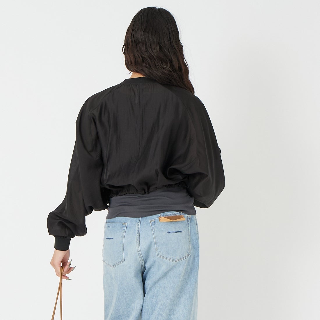 DIGNITE COLLIER [ディニテコリエ] ドルマンスリーブシアーブルゾン [80267214] 004 ﾌﾞﾗｯｸ