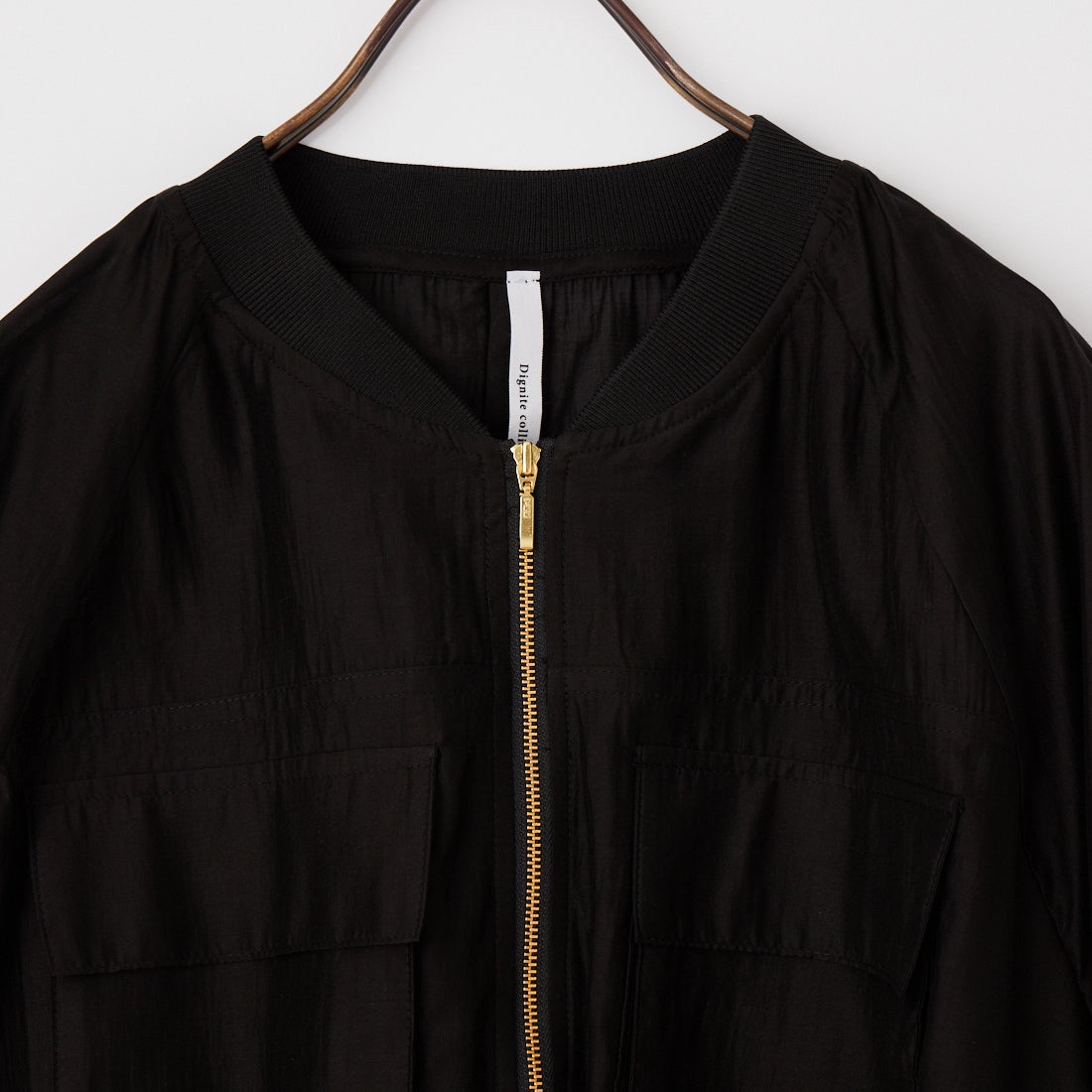 DIGNITE COLLIER [ディニテコリエ] ドルマンスリーブシアーブルゾン [80267214] 004 ﾌﾞﾗｯｸ