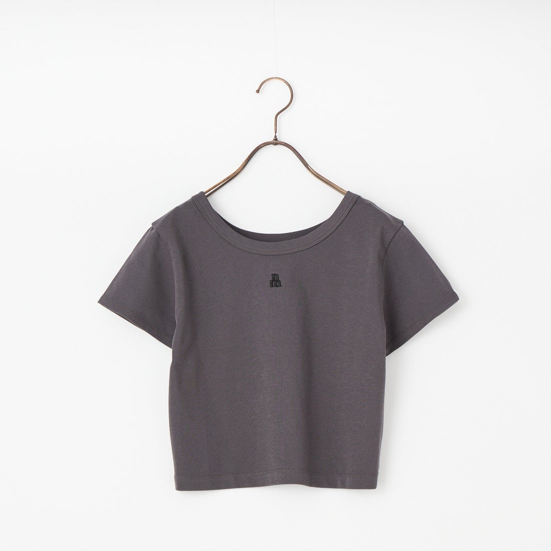 nenom [ネノム] ワンポイントロゴ刺繍 ミニTシャツ [NE26322002] 08 CHARCOA