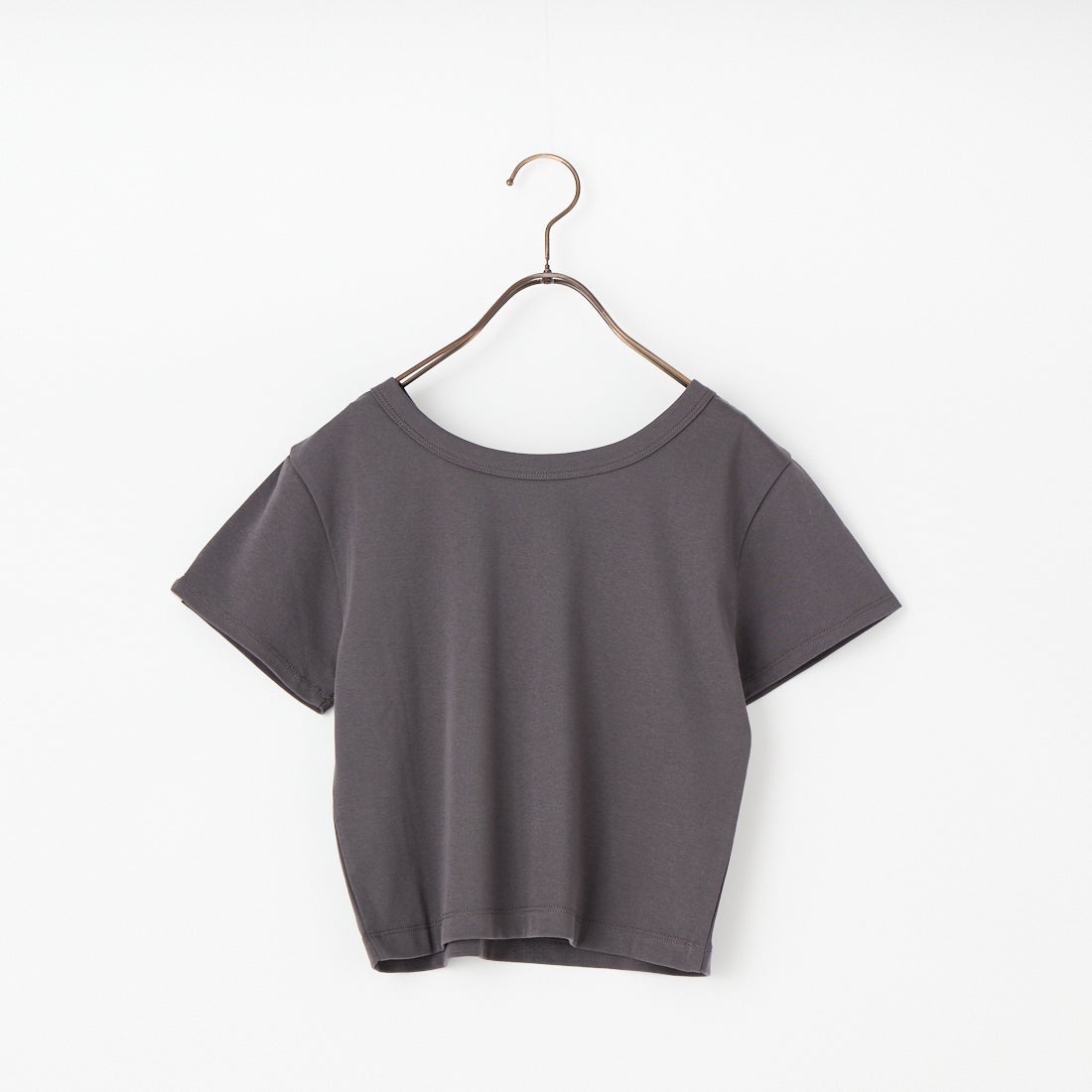 nenom [ネノム] ワンポイントロゴ刺繍 ミニTシャツ [NE26322002] 08 CHARCOA