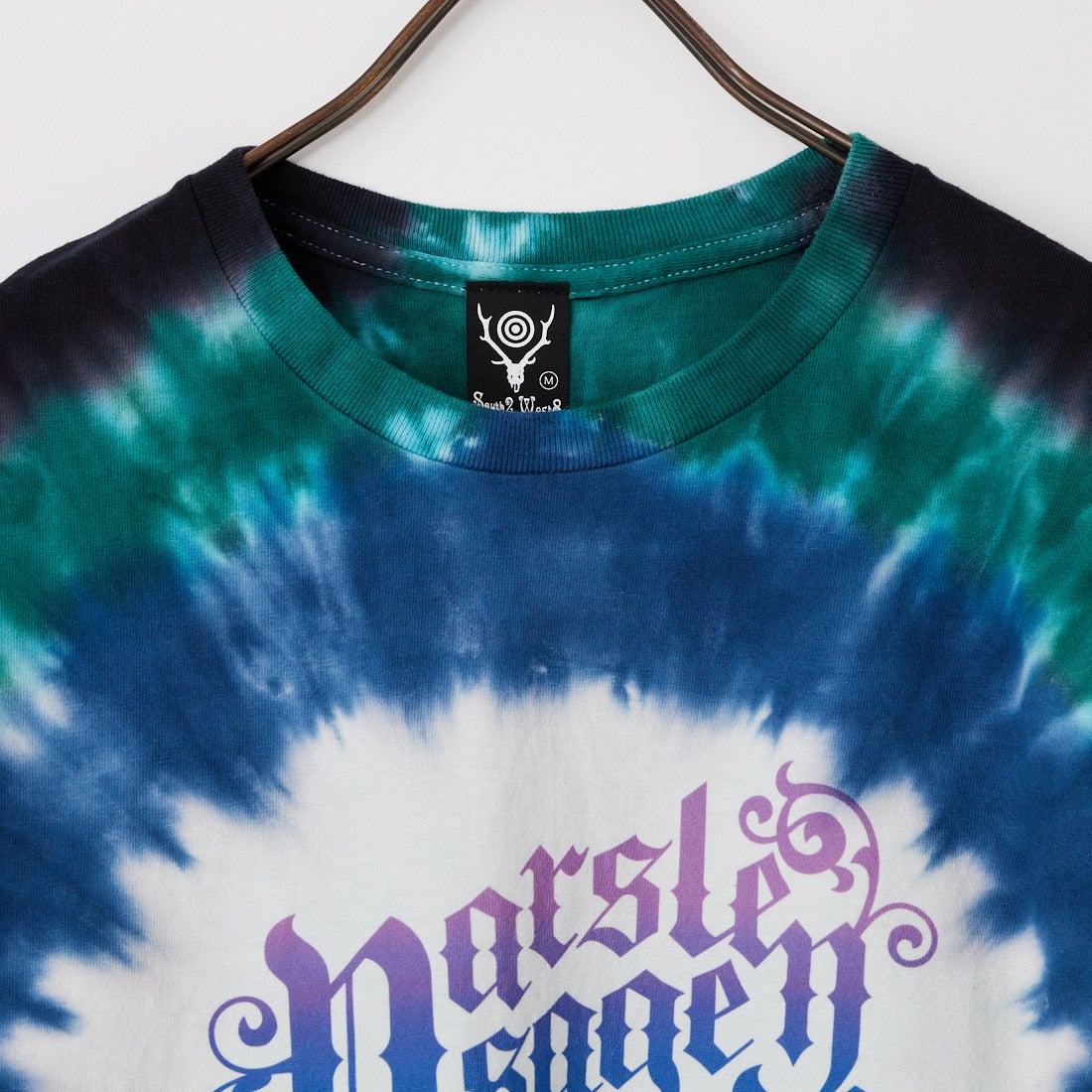 South2West8 [サウスツーウエストエイト] タイダイプリント クルーネックTシャツ [SX752] A BLUE