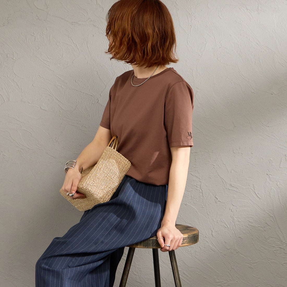 BROWN&&モデル身長：158cm 着用サイズ：F&&