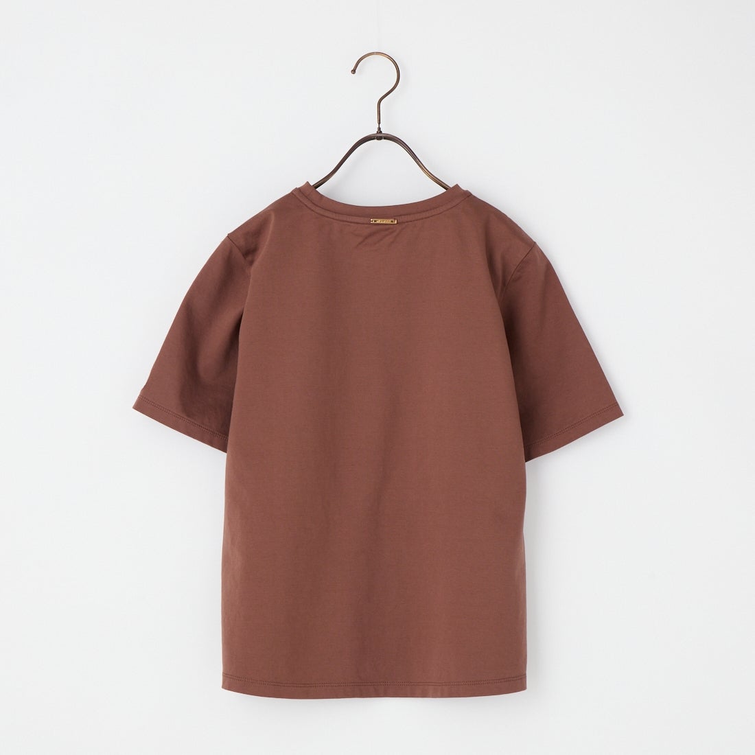 MICA&DEAL [マイカアンドディール] ワンポイント刺繍Tシャツ [0126109048] BROWN
