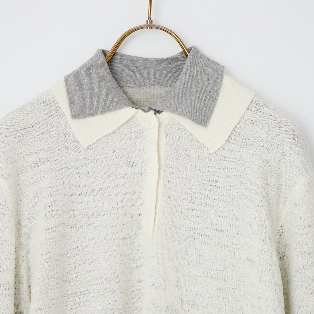 TODAYFUL [トゥデイフル] レイヤードポロニット [12610508] ECRU