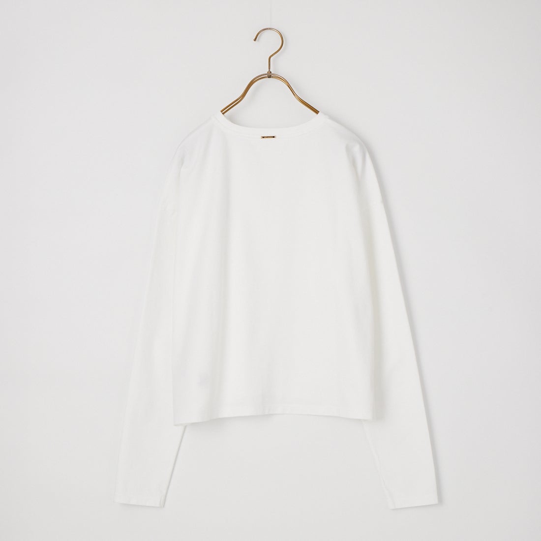 MICA&DEAL [マイカアンドディール] ワンポイント刺繍ロングTシャツ [0126109049] WHITE