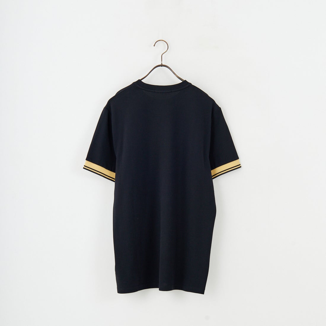 FRED PERRY [フレッドペリー] ワンポイントロゴ刺繍 ツインティップTシャツ [M2396] 90A BLACK