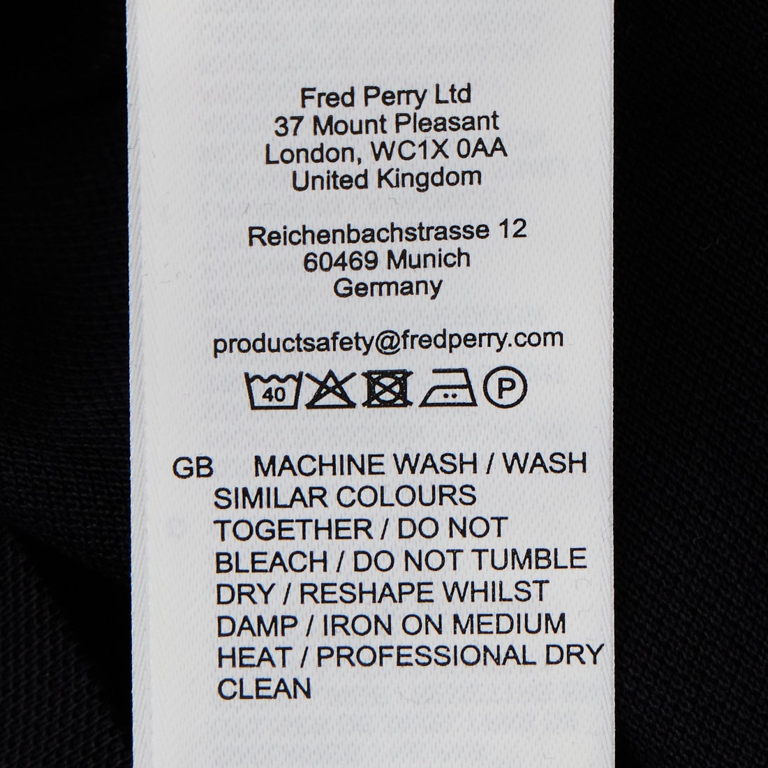 FRED PERRY [フレッドペリー] ワンポイントロゴ刺繍 ツインティップTシャツ [M2396]