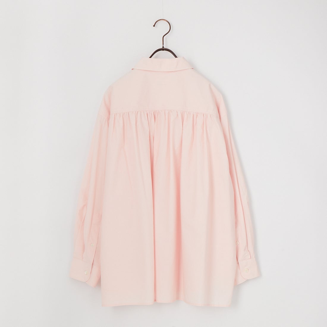 Gymphlex [ジムフレックス] コットンレギュラーカラー長袖チュニックシャツ [GY-B0365OGT] PINK