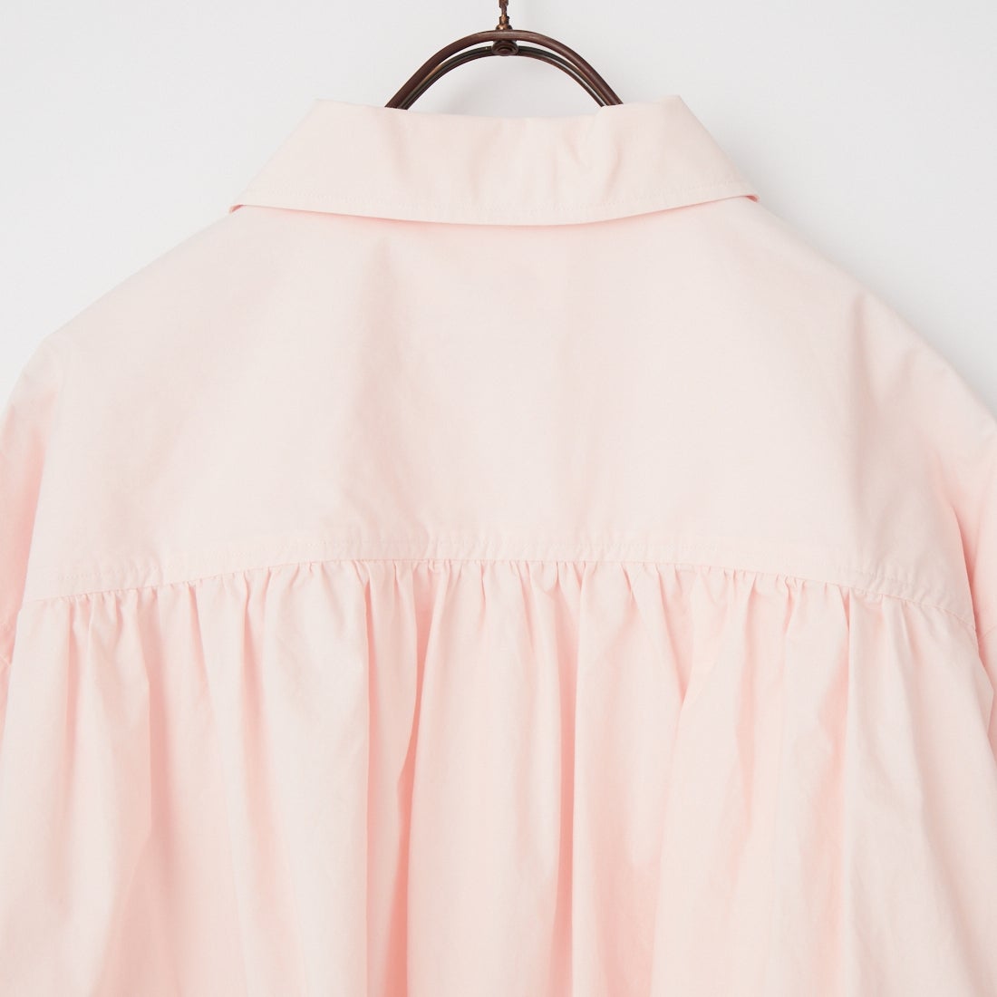 Gymphlex [ジムフレックス] コットンレギュラーカラー長袖チュニックシャツ [GY-B0365OGT] PINK