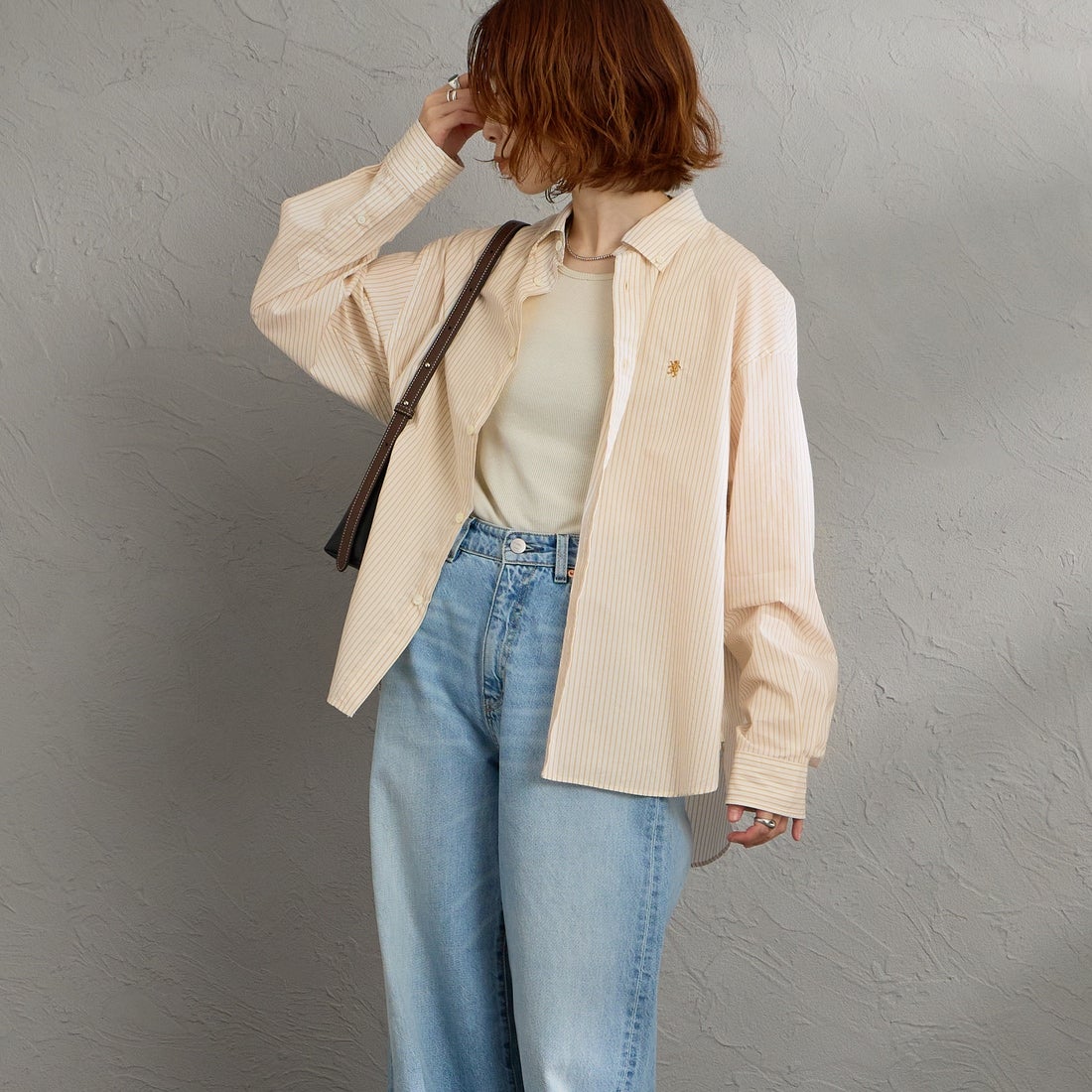 YEL/WH ST&&モデル身長：158cm 着用サイズ：14&&