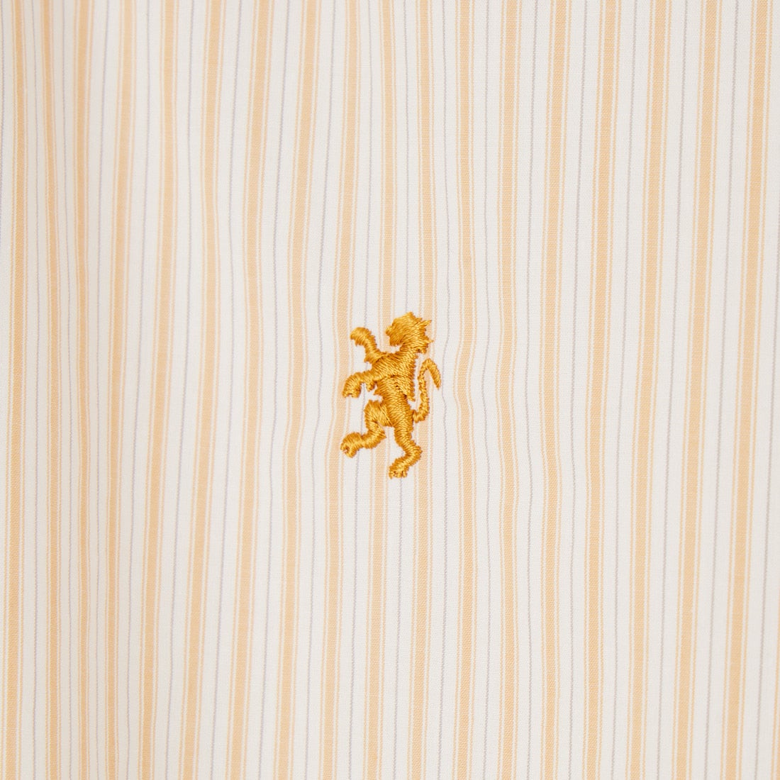 Gymphlex [ジムフレックス] コットンストライプ ショートボタンダウンシャツ [GY-B0198TRR] YEL/WH ST