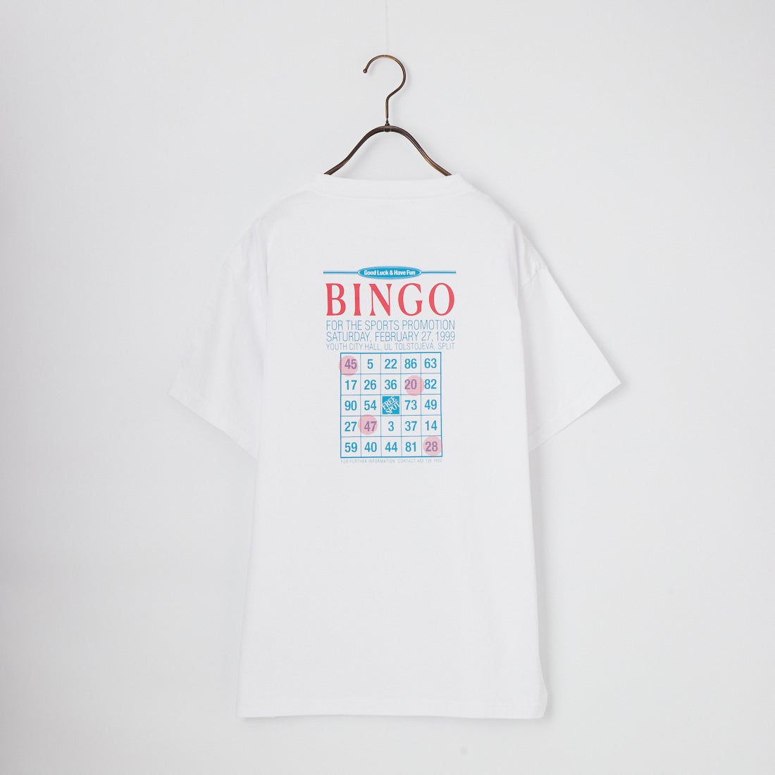 THE SHINZONE [ザ シンゾーン] ビンゴTシャツ [26SMSCU13] 01 WHITE
