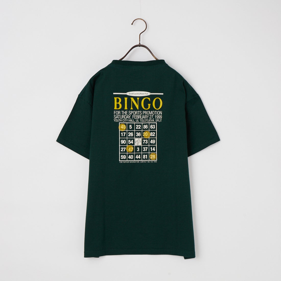 THE SHINZONE [ザ シンゾーン] ビンゴTシャツ [26SMSCU13] 76 D.GREEN
