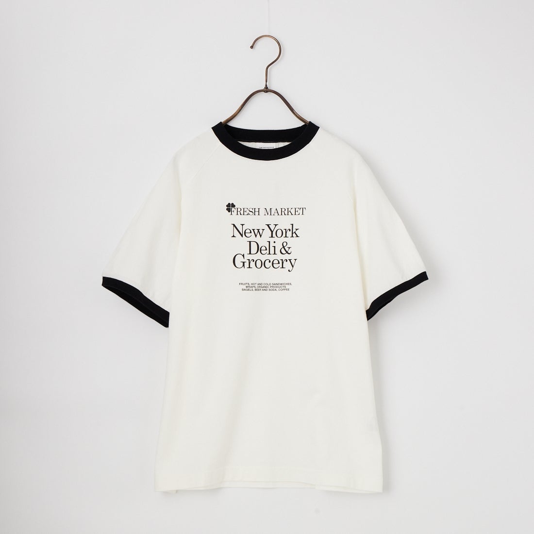 THE SHINZONE [ザ シンゾーン] フレッシュマーケットリンガーTシャツ [26SMSCU12] 01 WHITE