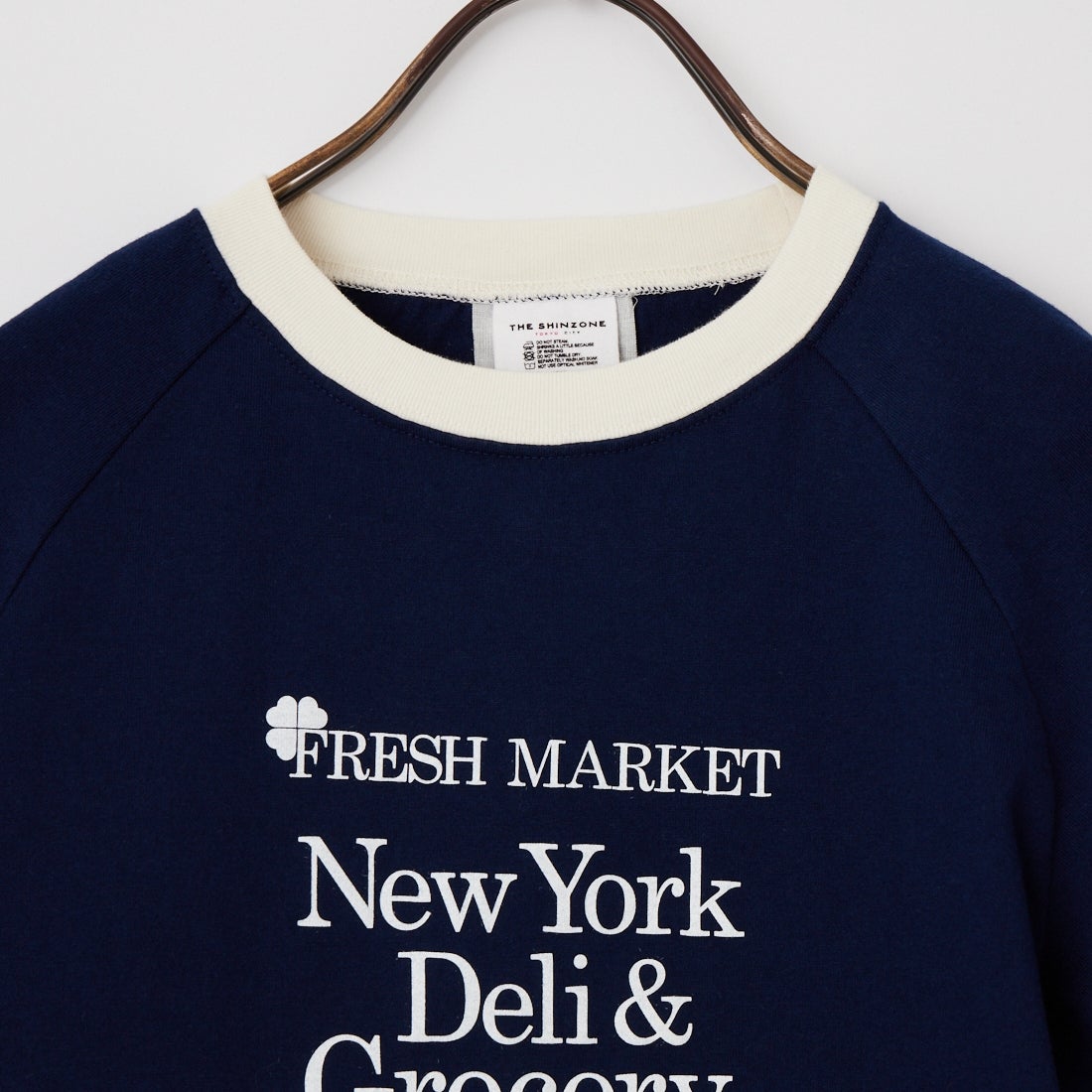 THE SHINZONE [ザ シンゾーン] フレッシュマーケットリンガーTシャツ [26SMSCU12] 85 NAVY