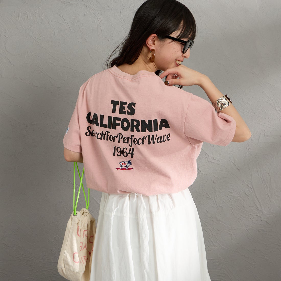 PINK&&モデル身長：150cm 着用サイズ：S&&