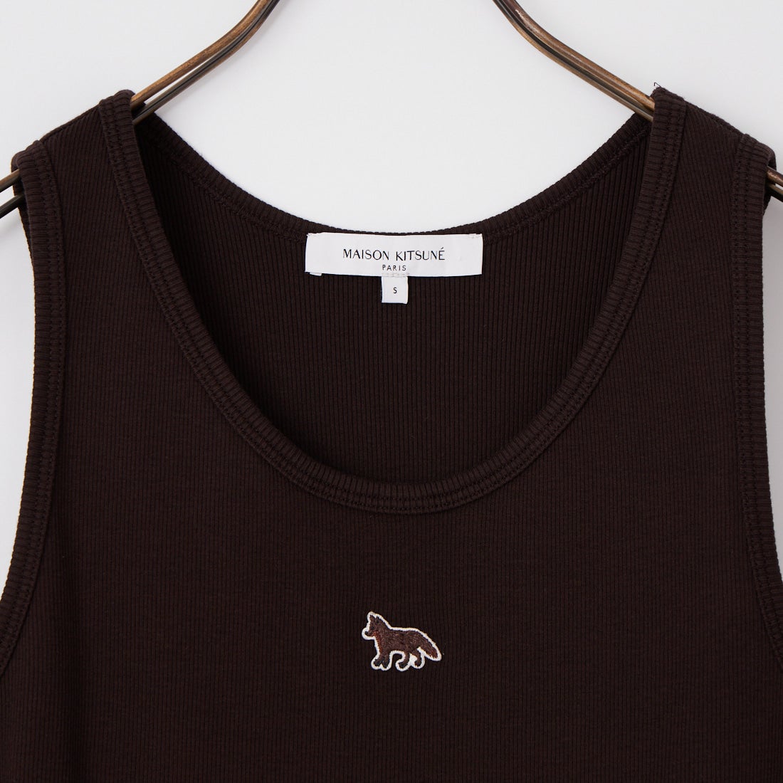 MAISON KITSUNE [メゾン キツネ] ベビーフォックス リブタンクトップ [MW00121KA0033] 0423 GANAC