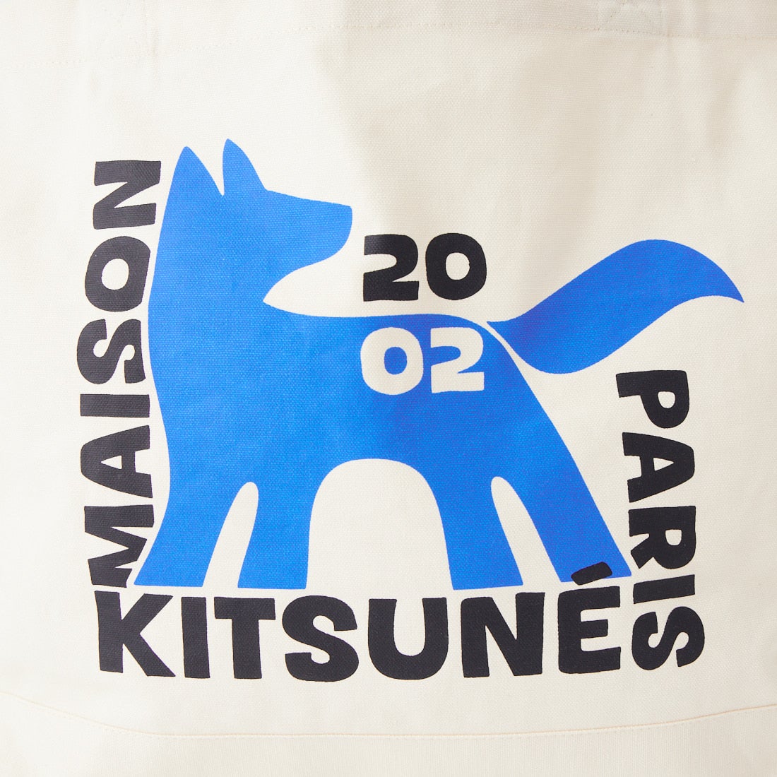 MAISON KITSUNE [メゾン キツネ] ギャラリーフォックストートバッグ [QU05110WW9042] P700 ECRU