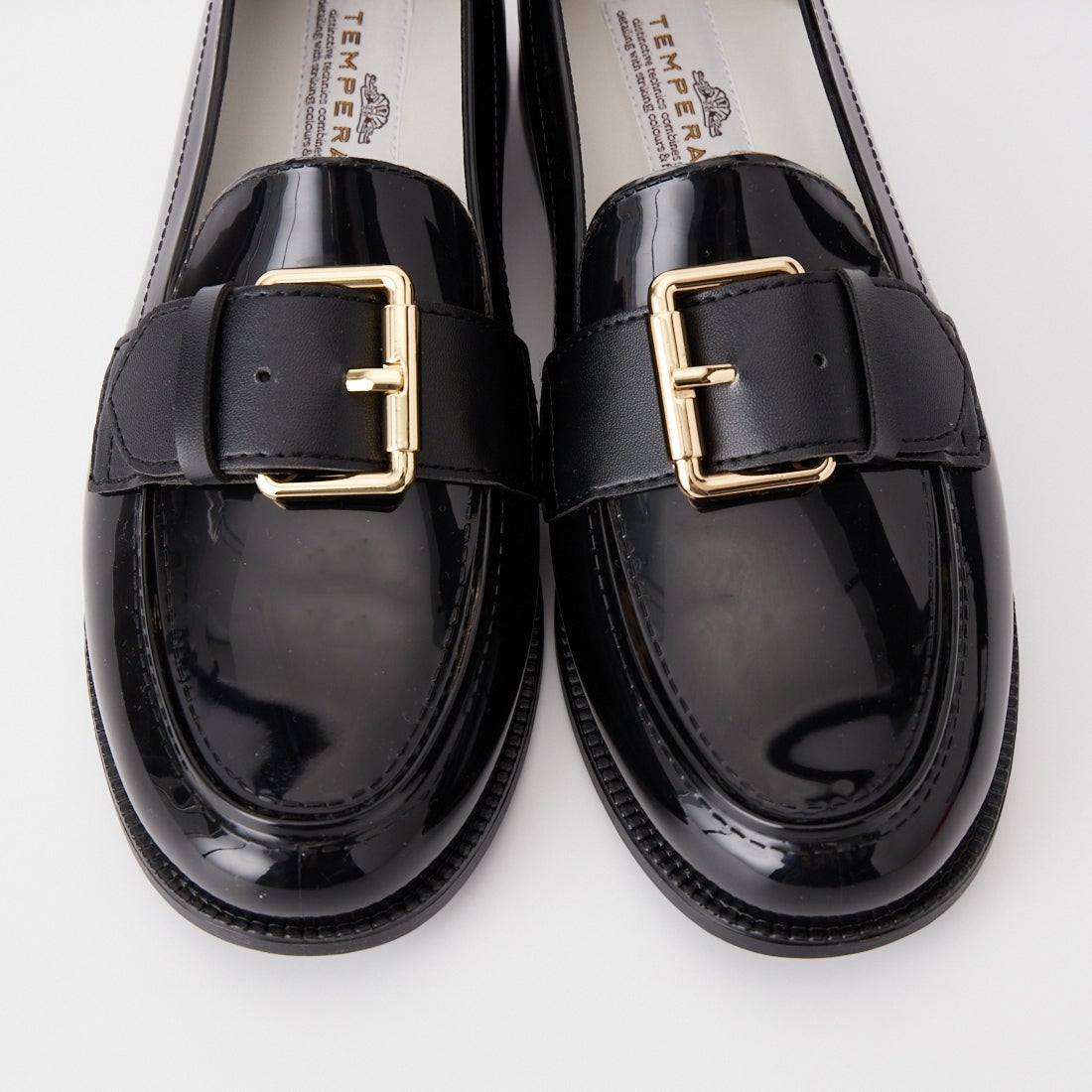 TEMPERATE [テンパレイト] センターバックルローファー [GLEN] BLACK