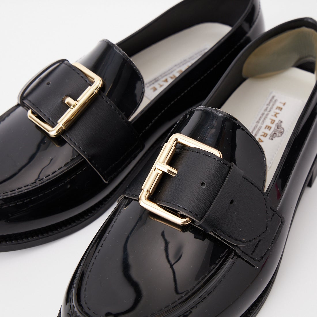 TEMPERATE [テンパレイト] センターバックルローファー [GLEN] BLACK