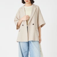 033 ﾍﾞｰｼﾞｭ&&モデル身長：162cm 着用サイズ：F&&