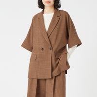 037 ﾌﾞﾗｳﾝ&&モデル身長：162cm 着用サイズ：F&&