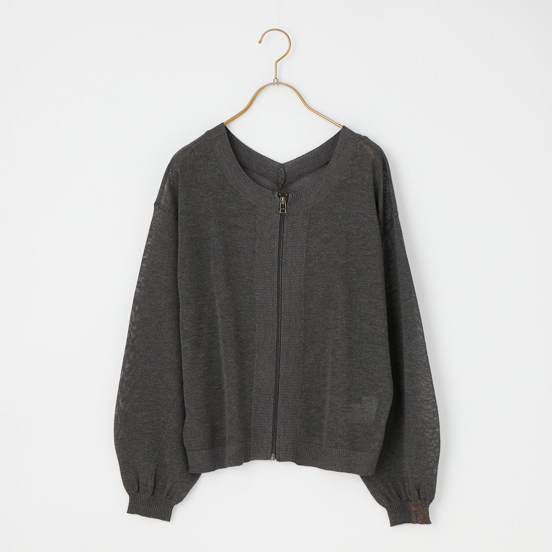 Jf Ready Made [ジェイエフレディメイド] ファインUV 2WAYジップカーディガン [3126223] ｲｴﾛｰ