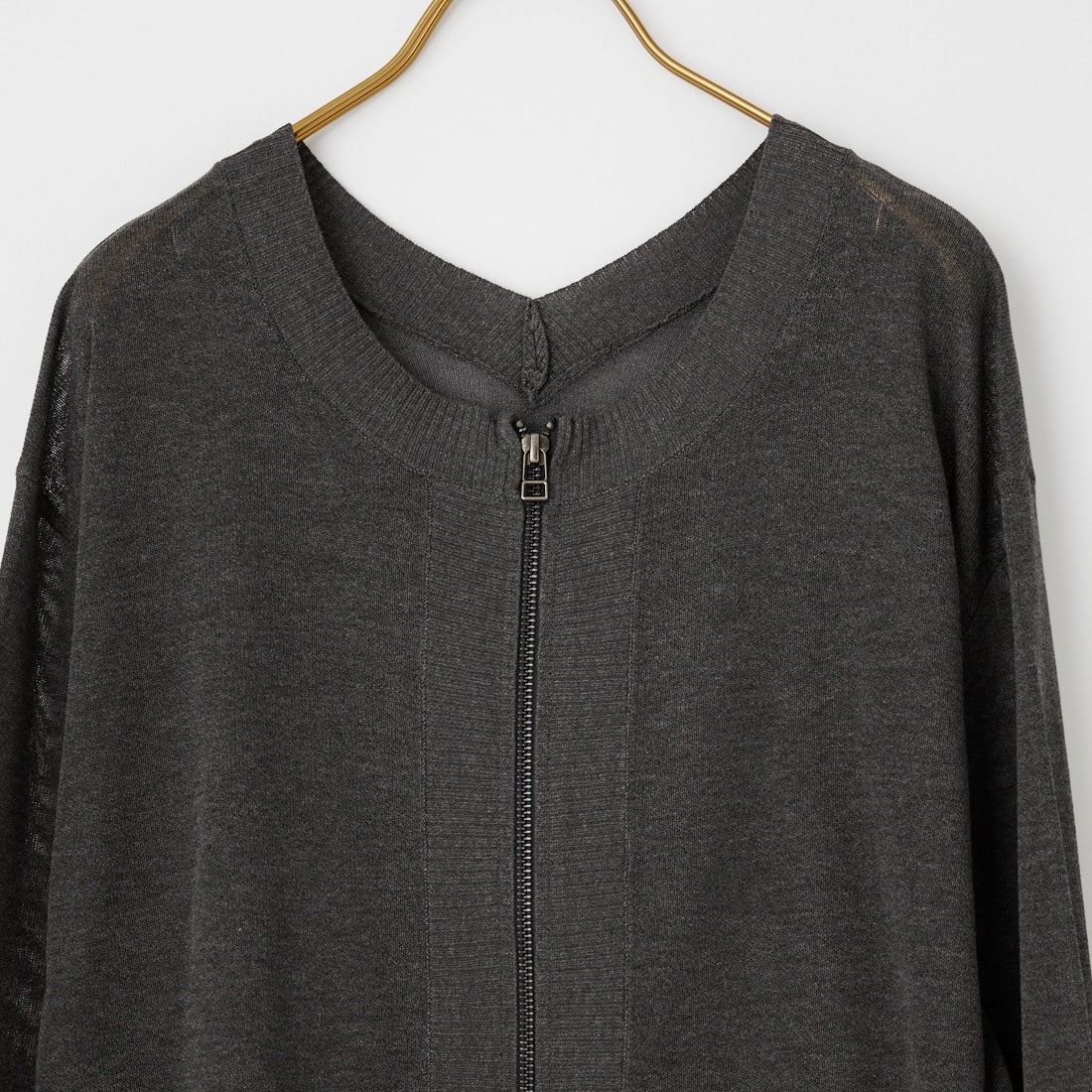 Jf Ready Made [ジェイエフレディメイド] ファインUV 2WAYジップカーディガン [3126223] ﾁｬｺｰﾙ