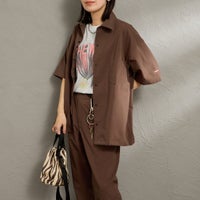 BROWN&&モデル身長：160cm 着用サイズ：S&&