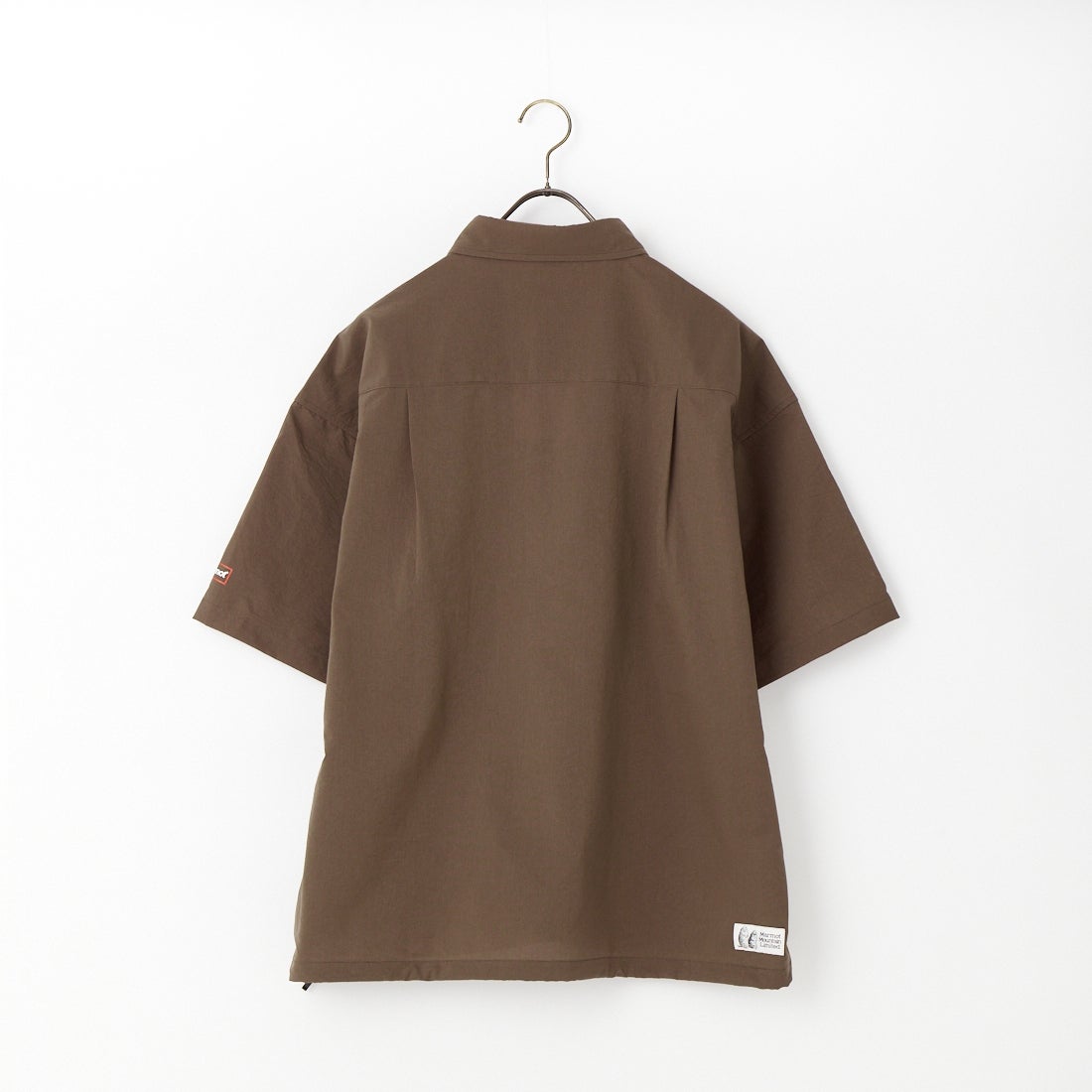 Marmot [マーモット] 別注 Dot Air ワンポイント刺繍ロゴ ショートスリーブシャツ [MTSS26MSH332IN-JF] BROWN