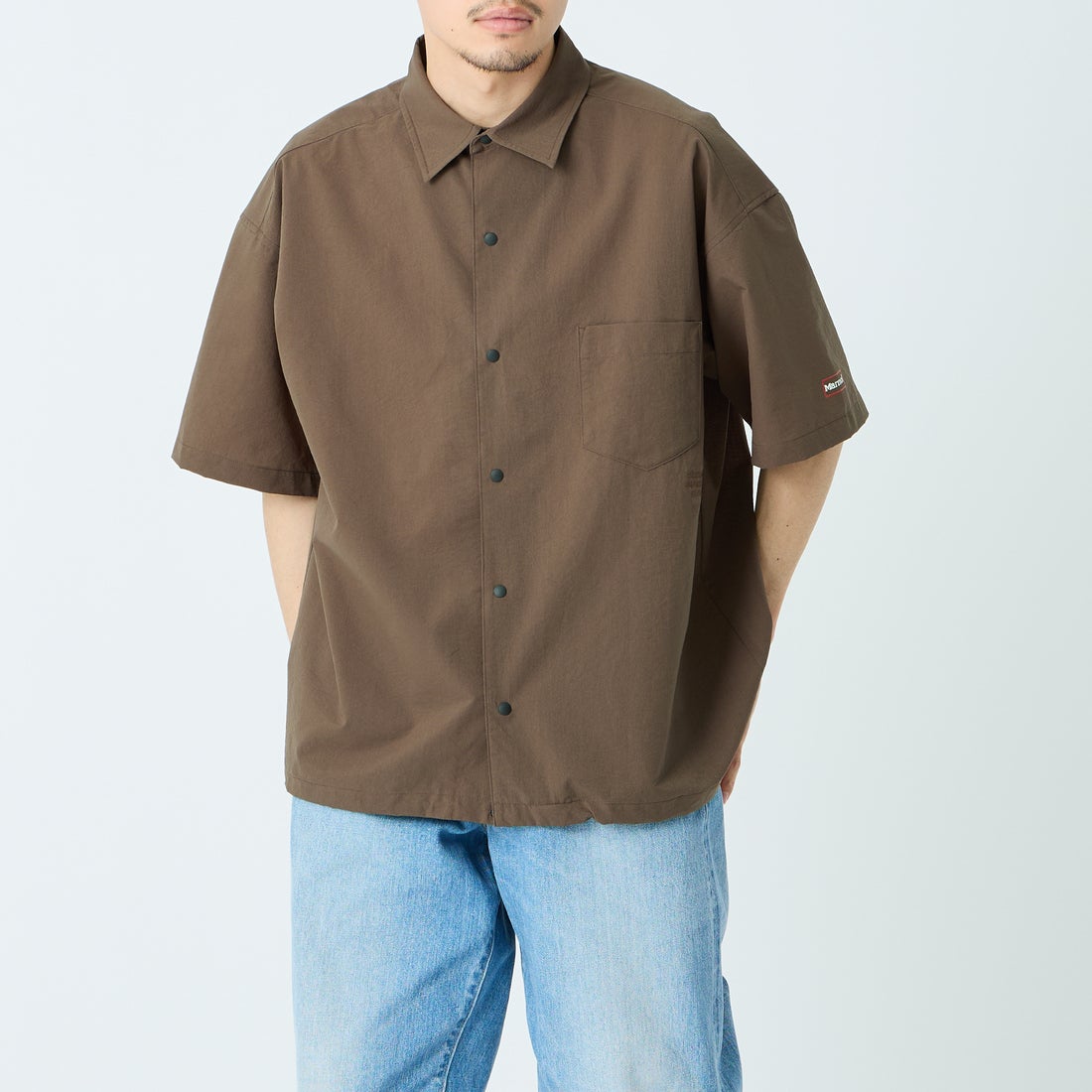 BROWN&&モデル身長：168cm 着用サイズ：L&&