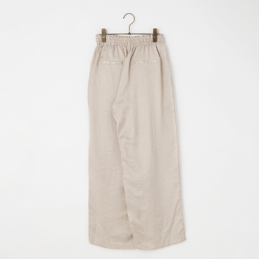 Jeans Factory Clothes [ジーンズファクトリークローズ] イージーワイドサテンパンツ [IN22-PT-6] 9 ﾗｲﾄﾍﾞｰｼﾞ