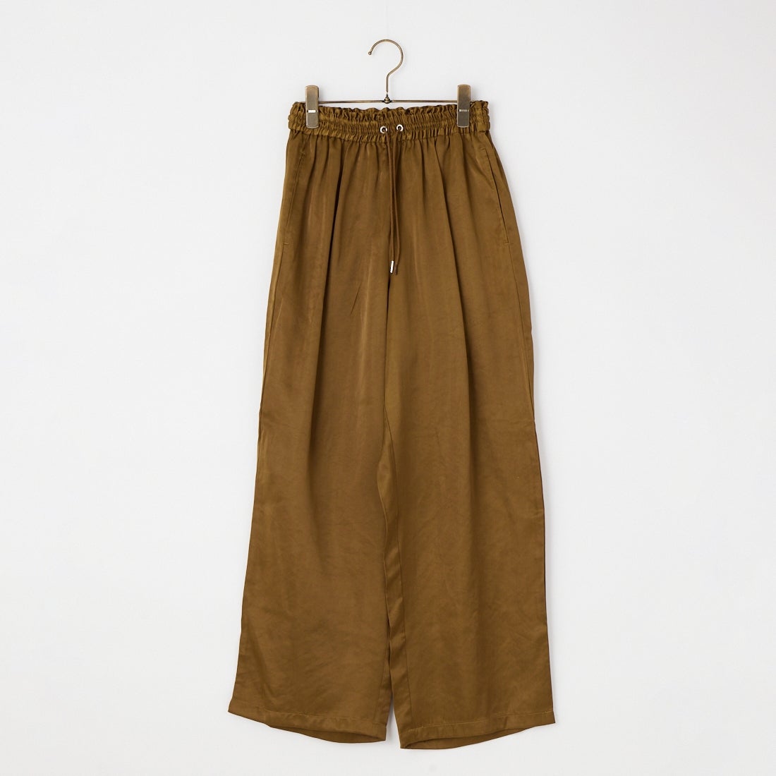 Jeans Factory Clothes [ジーンズファクトリークローズ] イージーワイドサテンパンツ [IN22-PT-6] 14 ﾌﾞﾗｳﾝ