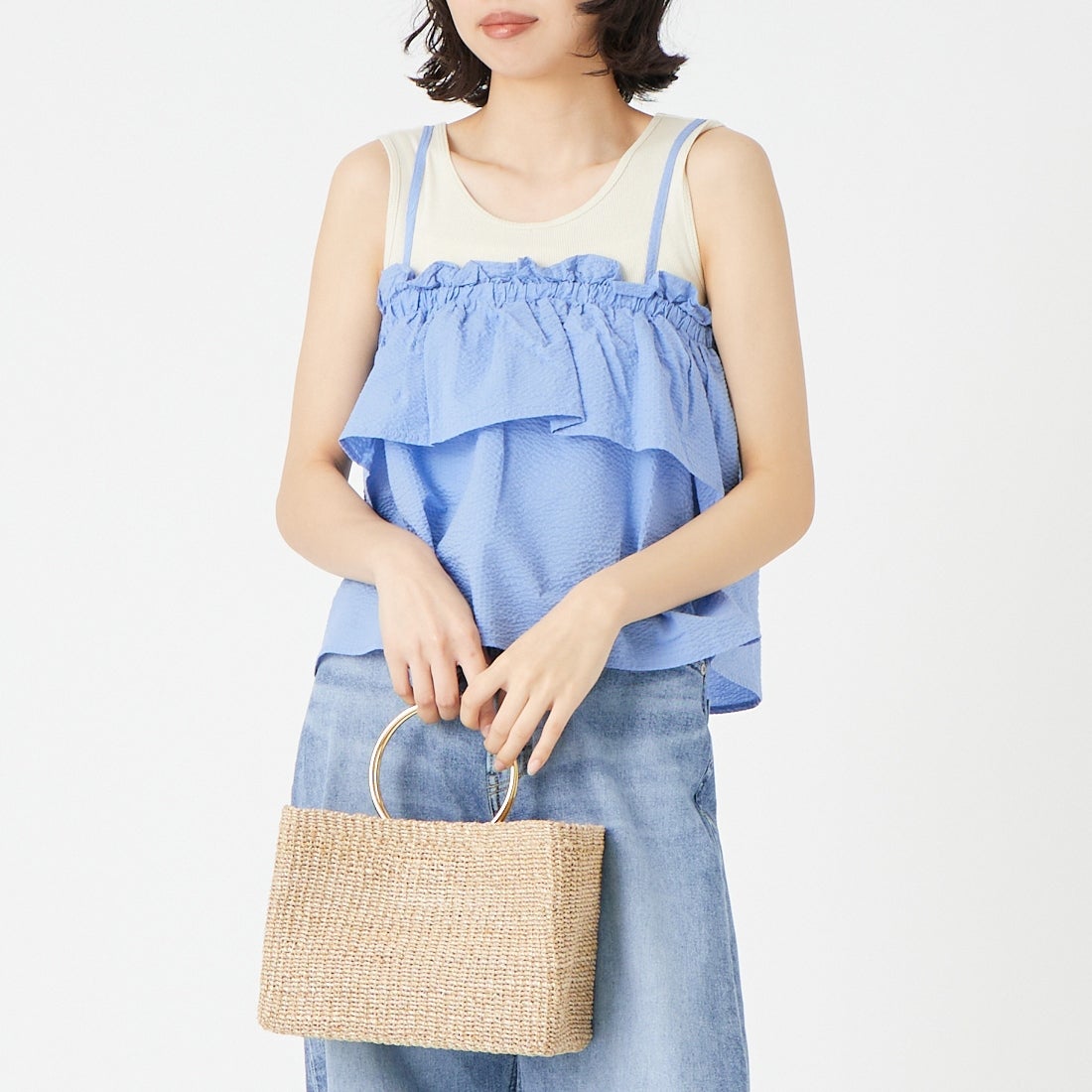 81 ｻｯｸｽ&&モデル身長：162cm 着用サイズ：F&&