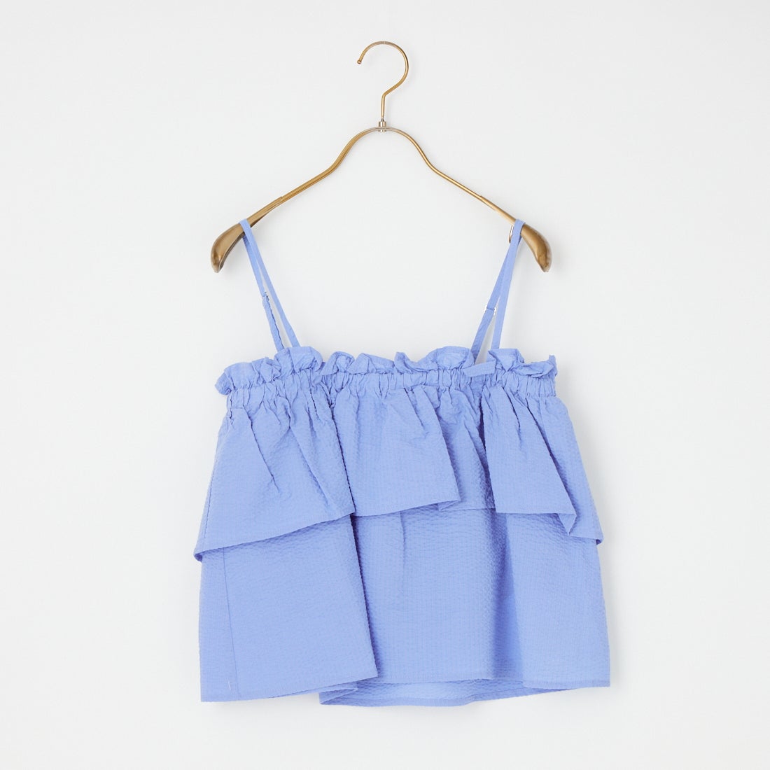 Jeans Factory Clothes [ジーンズファクトリークローズ] シアーサッカーフリルビスチェ [8065051-00] 81 ｻｯｸｽ