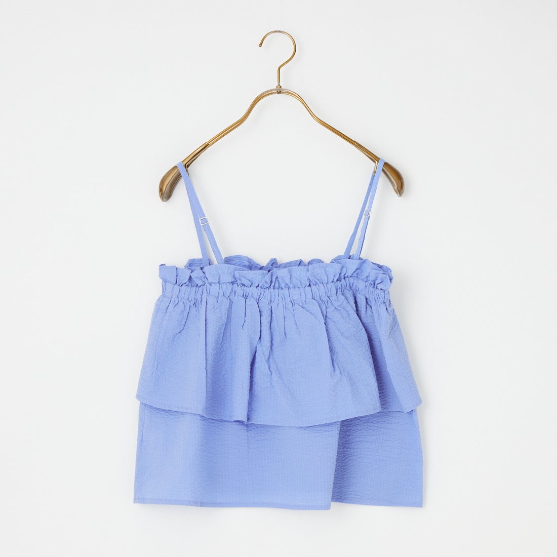 Jeans Factory Clothes [ジーンズファクトリークローズ] シアーサッカーフリルビスチェ [8065051-00] 81 ｻｯｸｽ