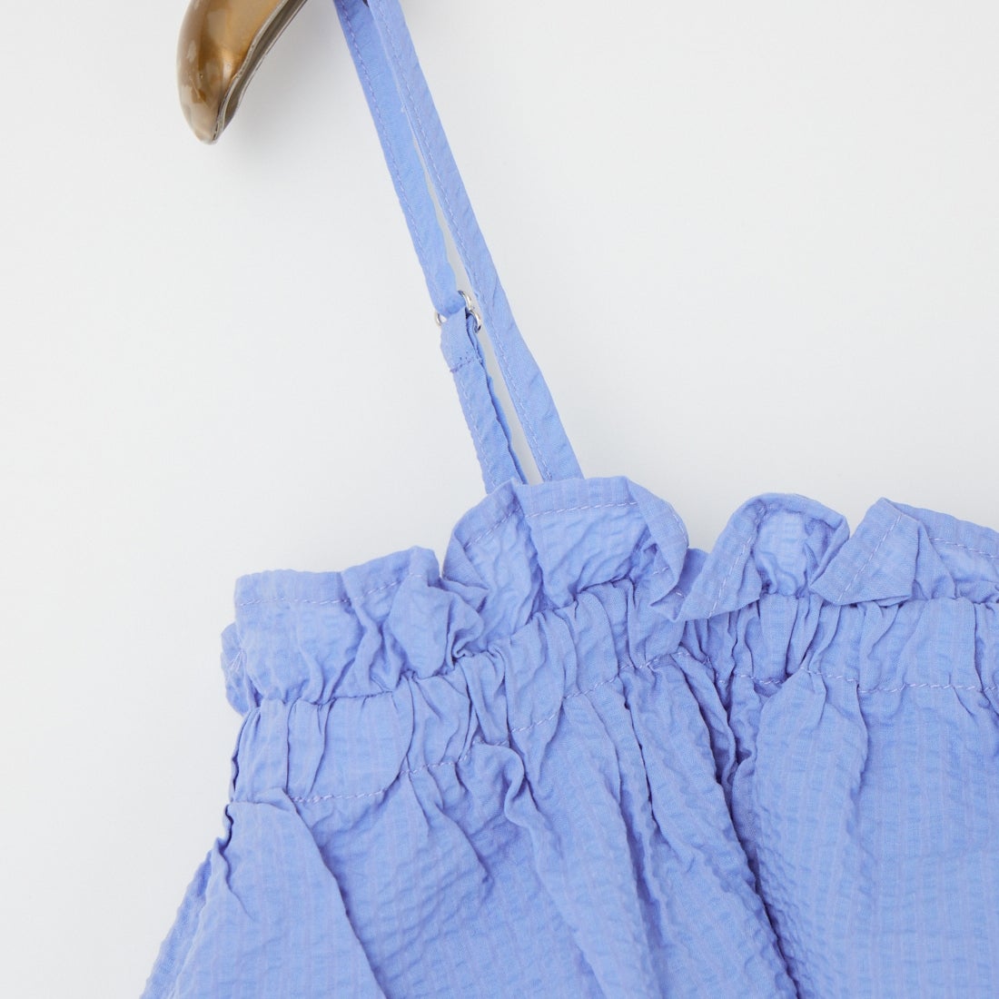 Jeans Factory Clothes [ジーンズファクトリークローズ] シアーサッカーフリルビスチェ [8065051-00] 81 ｻｯｸｽ