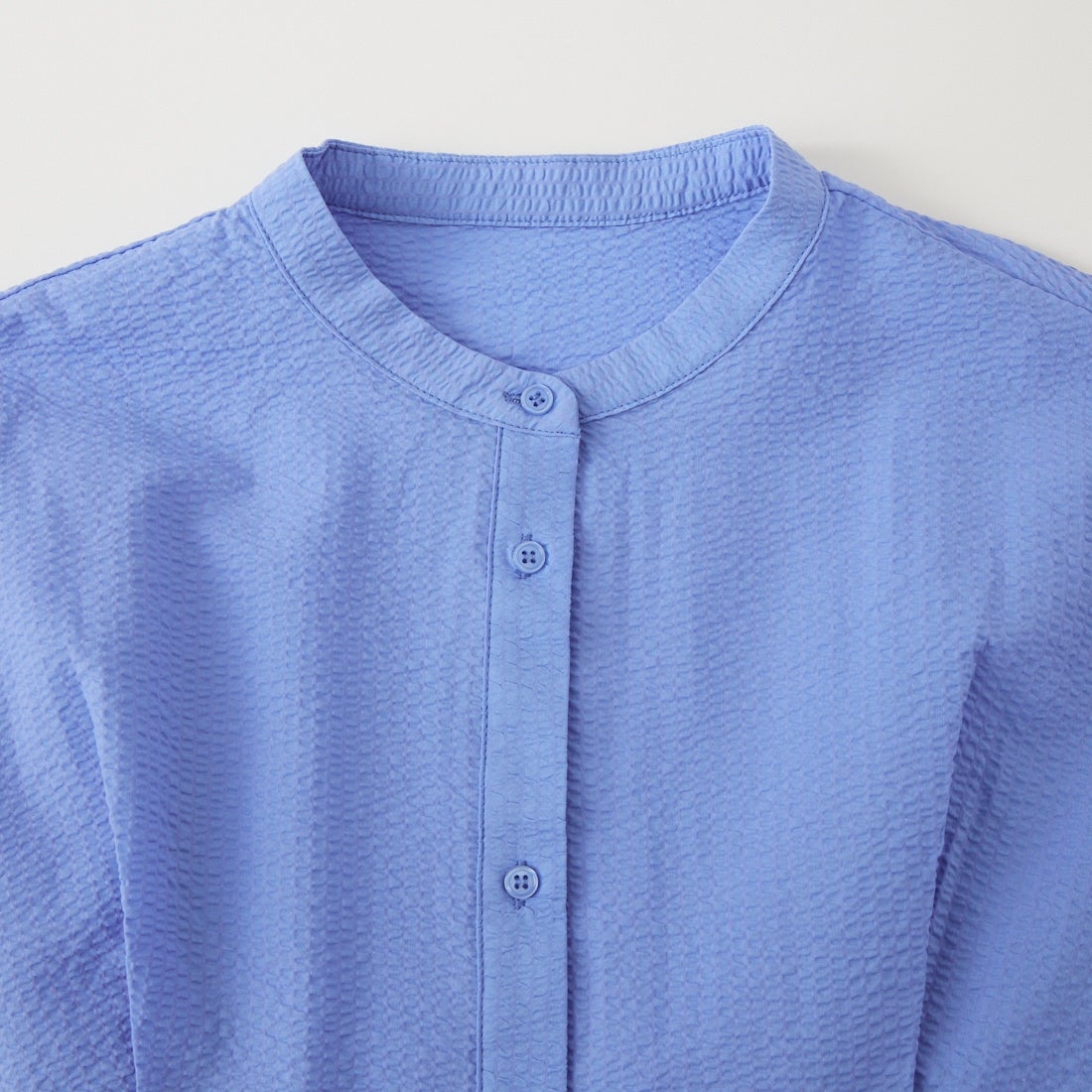 Jeans Factory Clothes [ジーンズファクトリークローズ] シアーサッカーフリルブラウス [8065050-01] 81 ｻｯｸｽ