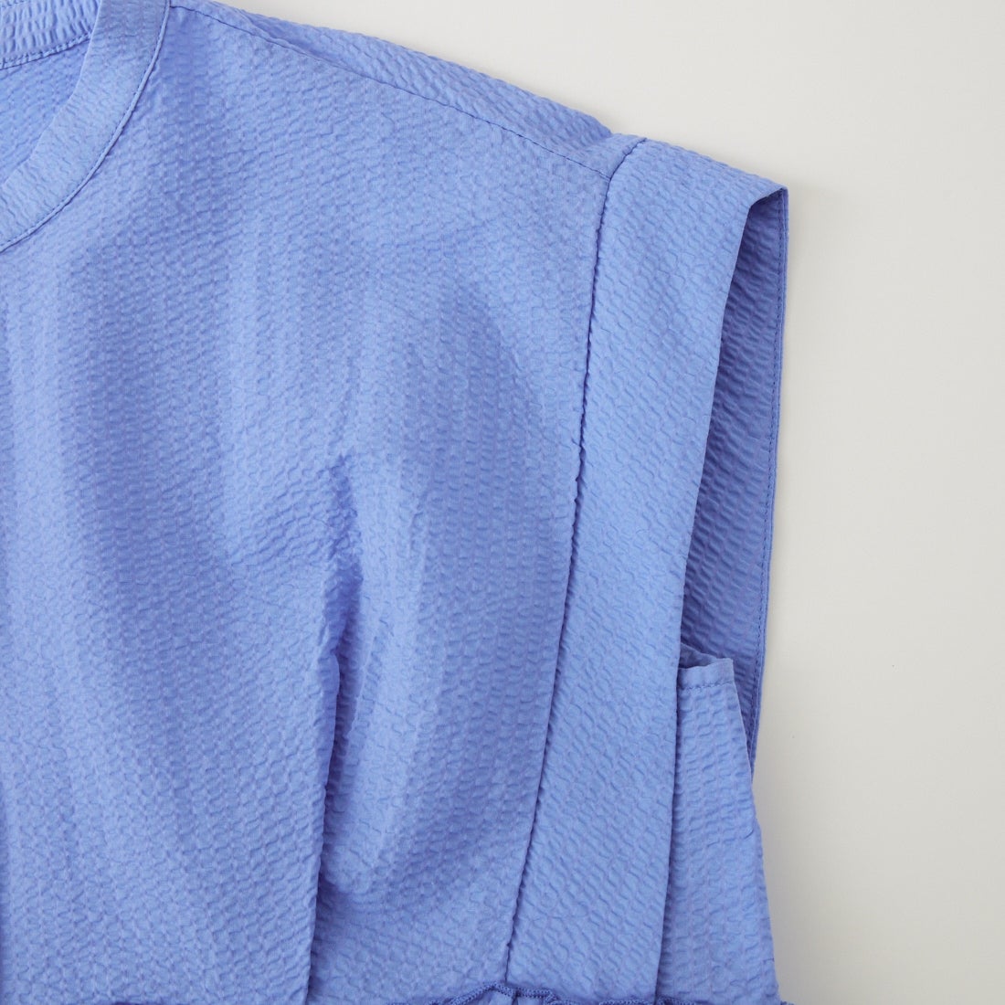 Jeans Factory Clothes [ジーンズファクトリークローズ] シアーサッカーフリルブラウス [8065050-01] 81 ｻｯｸｽ