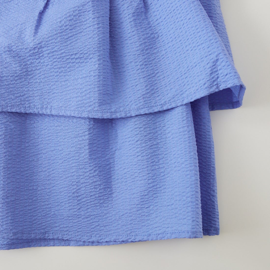 Jeans Factory Clothes [ジーンズファクトリークローズ] シアーサッカーフリルブラウス [8065050-01] 81 ｻｯｸｽ